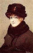 Edouard Manet, Mery Laurent au chapeau de loutre